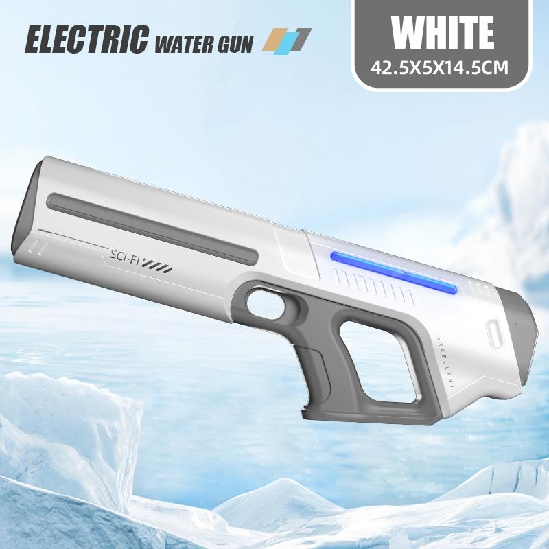Bestselling Electric Continuous Fire Water Gun, Pulse Light Electric Water Gun, Summer Water Toy, Automatic Suction Fill Water Gun