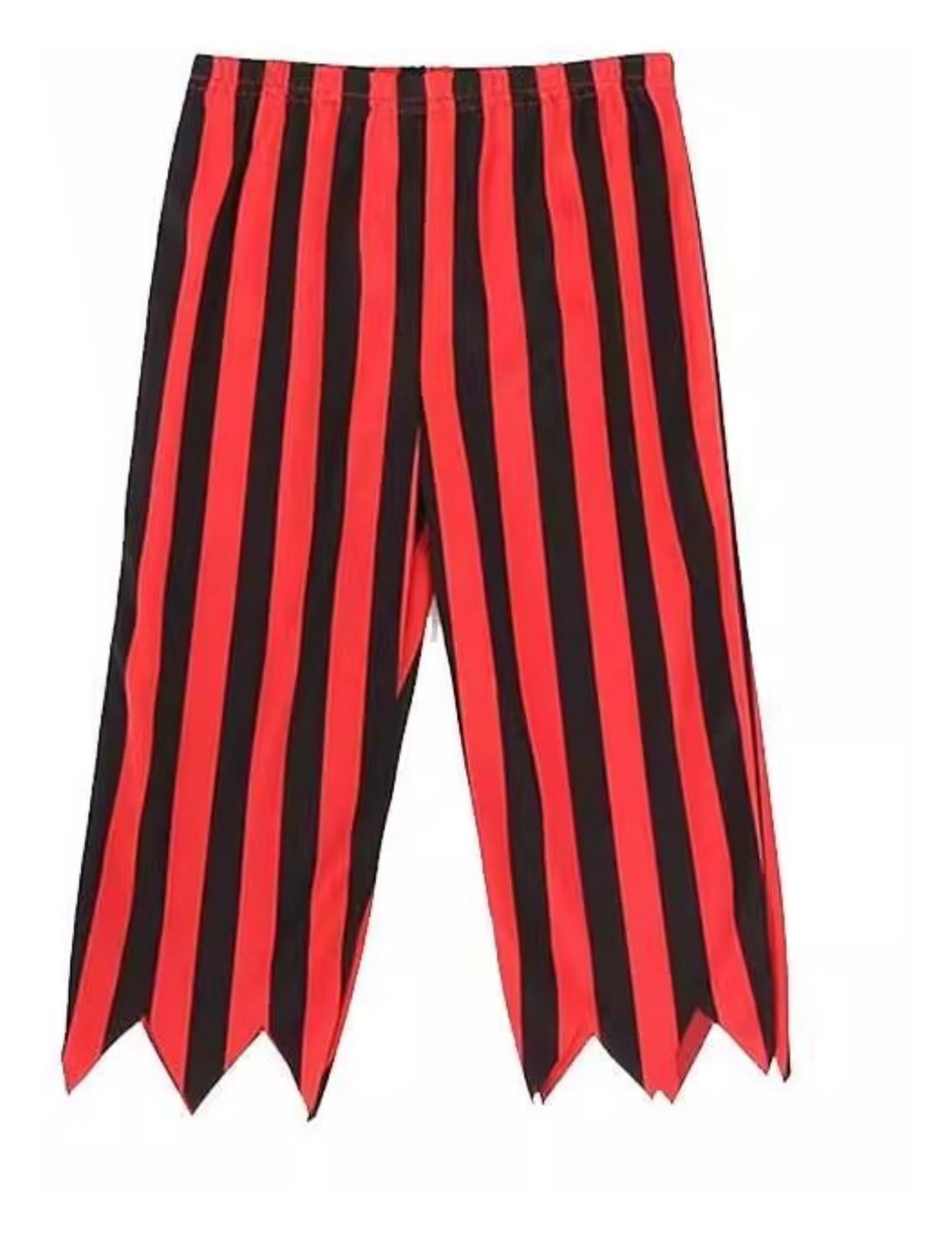 Kids Pirate Role Play Costume Set, 3-Piece Including Headband, Top, Pants, Perfect for Boys & Girls Holiday Performances