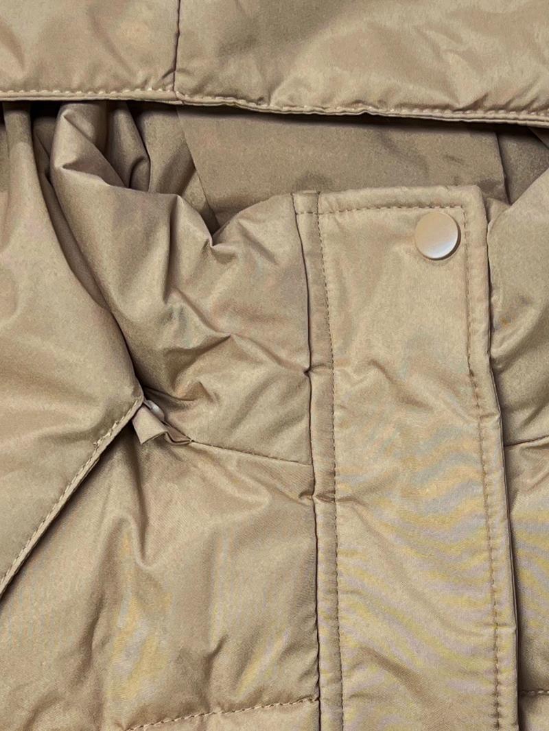 Versatile Plain Hooded Zip-Up Side Pocket Cotton Vest