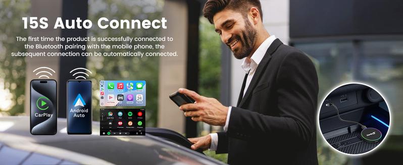 【TikTokShopBlackFriday】CarPlay TV adapter CarlinKit car play with netflix wireless carplay/Android auto • CarPlay Screen Upgrade HDMI• Netflix YouTube Fire TV in Car