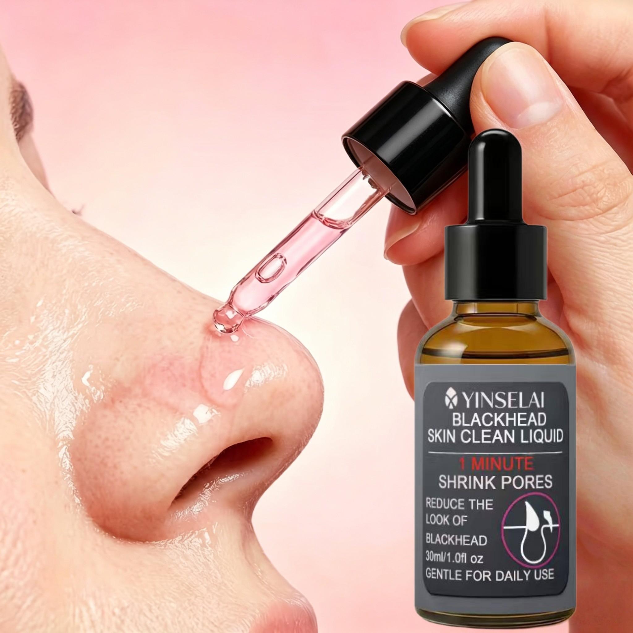 Blackhead Remover Essence, Tighten Pores, Deep Exfoliation, Remove Blackheads and Whiteheads, Suitable for All Light Skin Tones, Oil Control, Hydrating