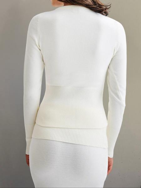 Women's Casual Slim-Fit Long Sleeve Sweater Knitwear, Thin Knitted Cardigan for Fall Season, Daily Wear Fashionable Design