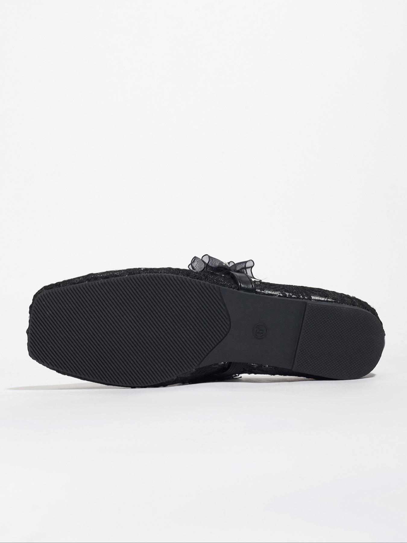 Women's Elegant Embroidery Design Ballet Flats, Trendy Soft Comfortable Flat Shoes, Fashionable Shoes for Daily Wear, Girl, Soft Sole Flats, Netted Ballet Flats