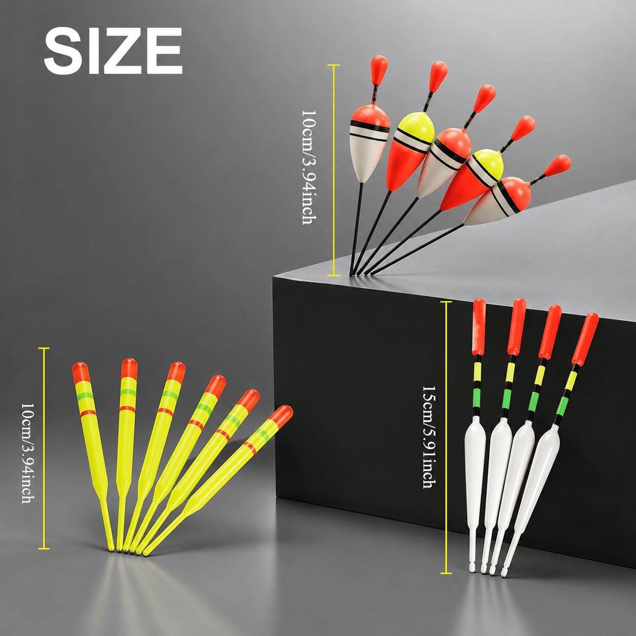 Upgrade Your Gear: High-Sensitivity Adjustable Depth Slip Bobber Kit with Assorted Bobbers, Soft Baits & Sinkers, Fresh & Saltwater, Boat & Rock Fishing.