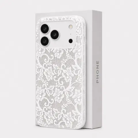 Women'S Romantic Lace Protective Phone Casing - Soft Transparent TPU Air Cushion, Shockproof, Non-Slip Grip, Easy Installation, Cellphone Phone Accessories - Universal Fit For IPhone 18/17/16/15/15 Plus/14/13/12/11 Pro Max Air, Bride-To-Be Gift,For Girls