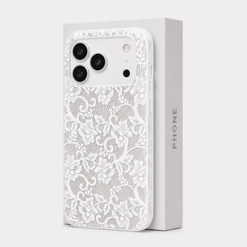 Women'S Romantic Lace Protective Phone Casing - Soft Transparent TPU Air Cushion, Shockproof, Non-Slip Grip, Easy Installation, Cellphone Phone Accessories - Universal Fit For IPhone 18/17/16/15/15 Plus/14/13/12/11 Pro Max Air, Bride-To-Be Gift,For Girls