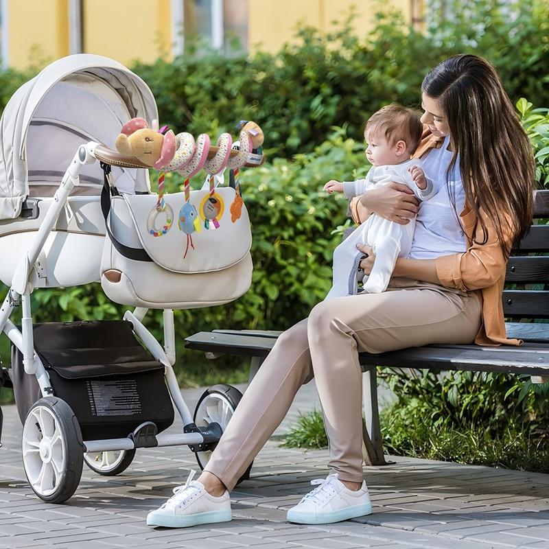 Baby Stroller and Car Seat Toys, Donkey Elephant doll Decor for Newborn, baby essentials, Plush Activity Baby Toys for 3 months, Baby Shower Present Best Gifts For Christmas Halloween Holiday Birthdays Ramadan party