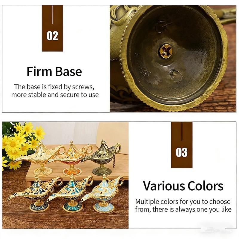 Aladdin Lamp Russian Wish Lantern, One Thousand and One Nights Blessing, Southeast Asian Style Decorative Craft, Living Room Ornament