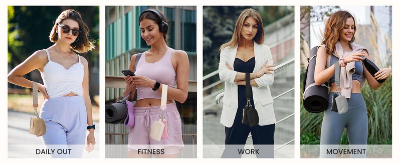 Keychain Wallet -Mini Zip Around Wristlet Wallets with Detachable Dual Pouch - Ideal Portable Coin Purse for Women and Men