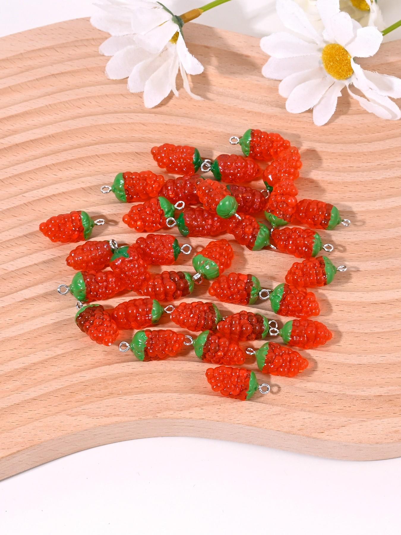 30 Cute Grape Charms for DIY Jewelry Making, Perfect for Earrings, Necklaces, Bracelets, Keychains, Daily Accessories