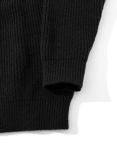 Autumn Winter Thick Knit Sweater Coat, Casual Unisex Cardigan, Lapel Long Sleeve Polo Shirt, Moderate Fabric, Fitted Style