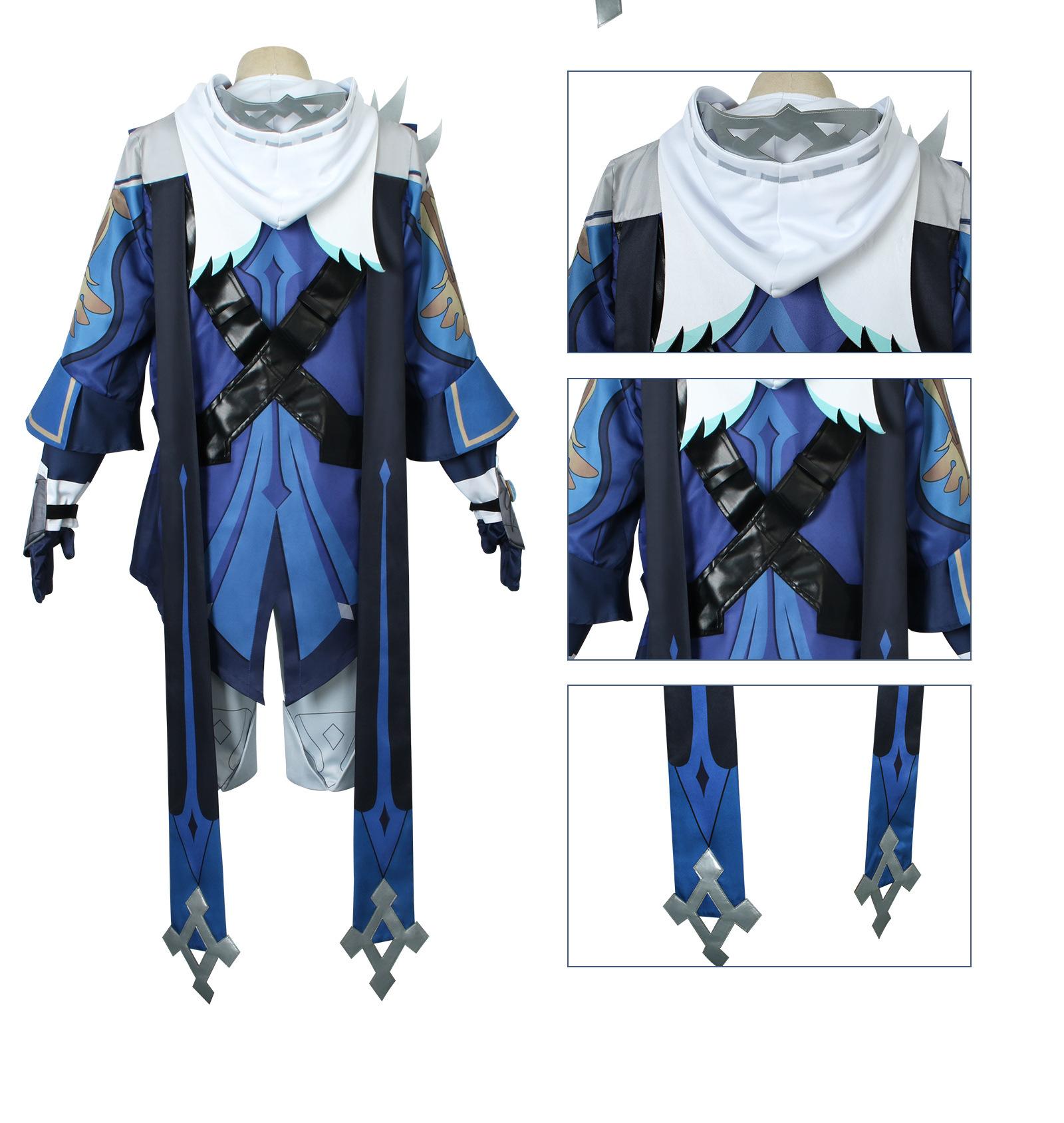 Mika Cosplay Anime  Impact Cosplay Costumes Mika Schmidt Cosplay Uniforms Clothes Suits Blue Outfits Coats Jackets