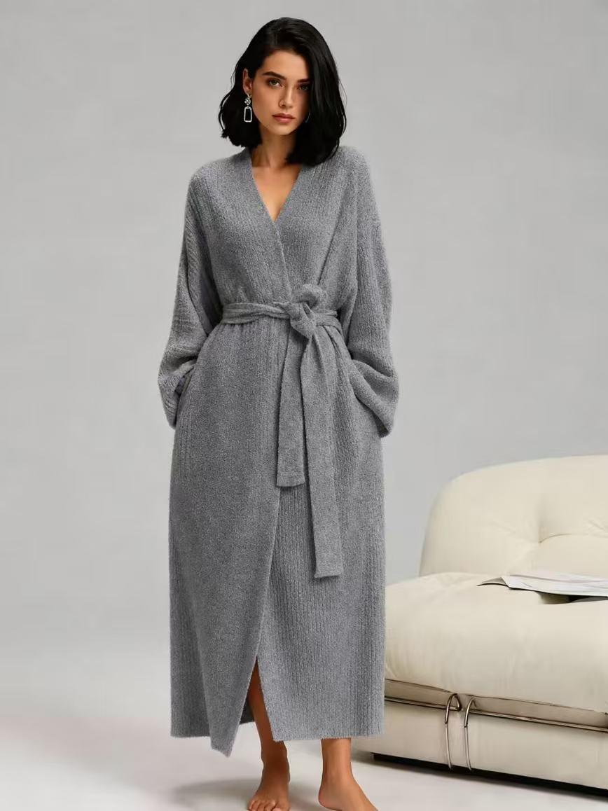 【COZY Soft Plush Feel】Women's Double-Sided Fleece Robe|Thickened Long Plush Loungewear|Warm Flannel Pajamas for Fall & Winter|Soft, Cozy, and Wearable Indoors & Outdoors 【COZY Soft Plush Feel】Women's Double-Sided Fleece Robe|Thickened Long Plush Loungewear|Warm Flannel Pajamas for Fall & Winter|Soft, Cozy, and Wearable Indoors & Outdoors