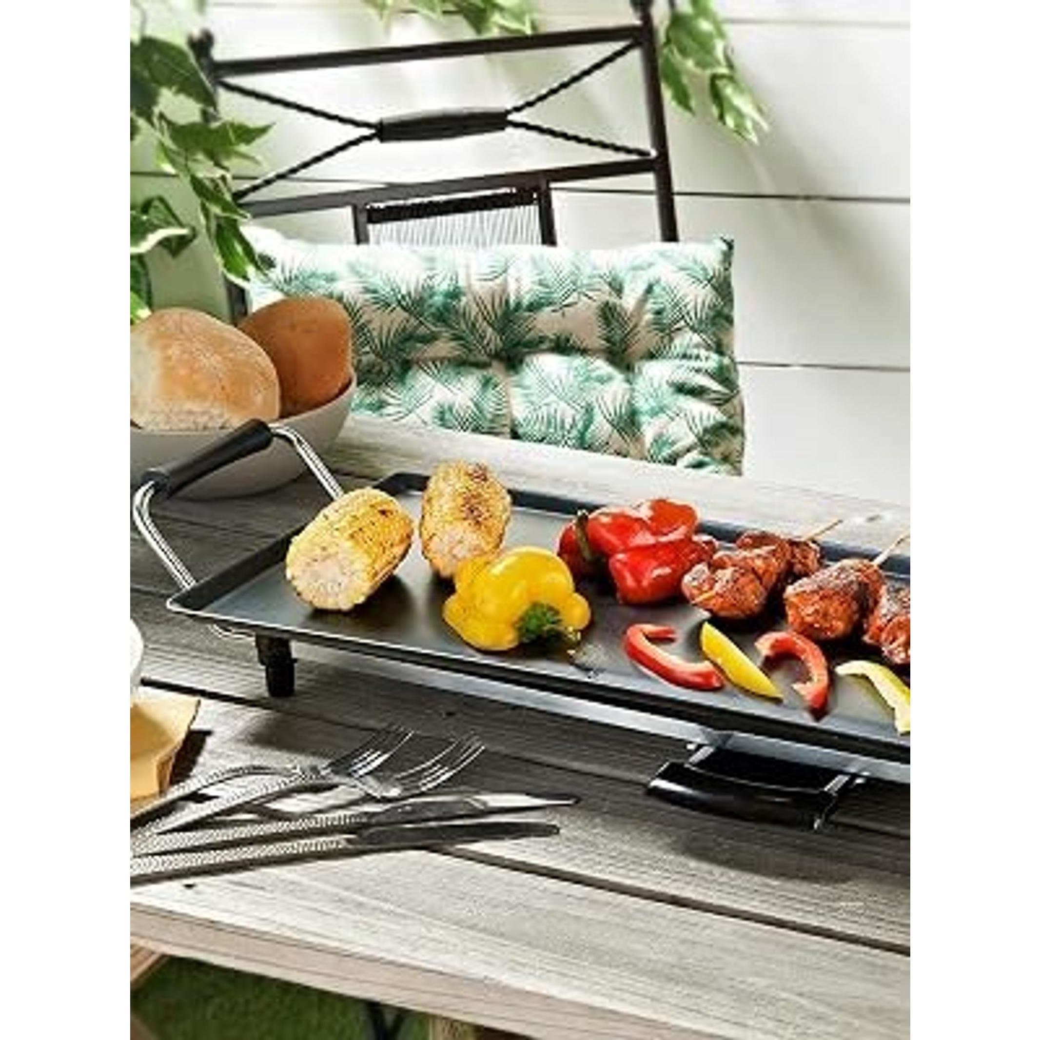 35'' Electric Teppanyaki Grill Griddle, BBQ Smokeless Grills, 2000W Indoor Outdoor Barbecue Griddles Table Top with Nonstick Surfaces and Adjustable 5 Temperature Setting 35'' Electric Teppanyaki Grill Griddle, BBQ Smokeless Grills, 2000W Indoor Outdoor Barbecue Griddles Table Top with Nonstick Surfaces and Adjustable 5 Temperature Setting