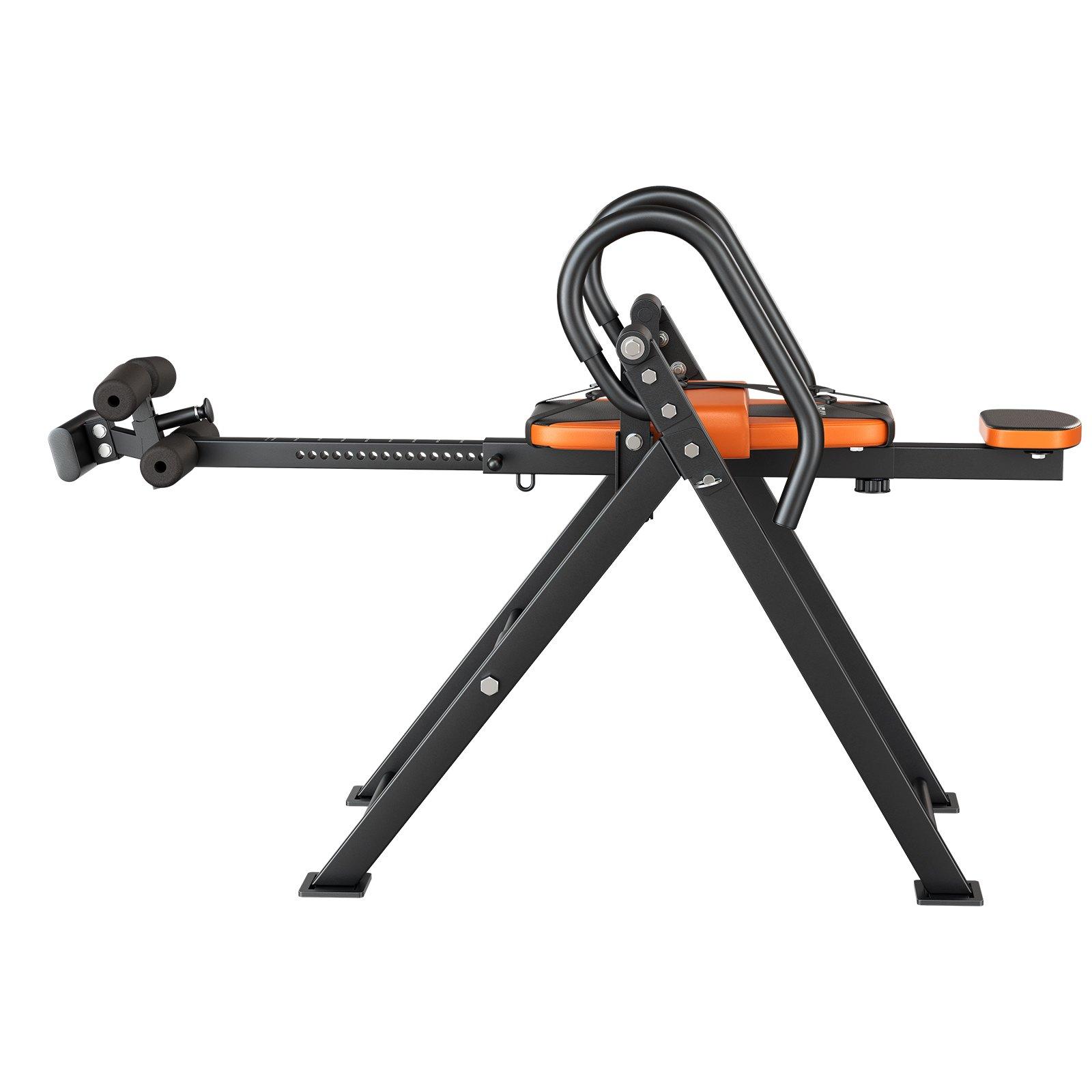 VEVOR Inversion Table, 300 lbs Capacity Heavy Duty Back Inverter Stretcher, Inverted Table with Dual-Roller Locking, Decompression Tables for Shoulders, Neck, Back, Multi-Angle Adjustable Tether Stra