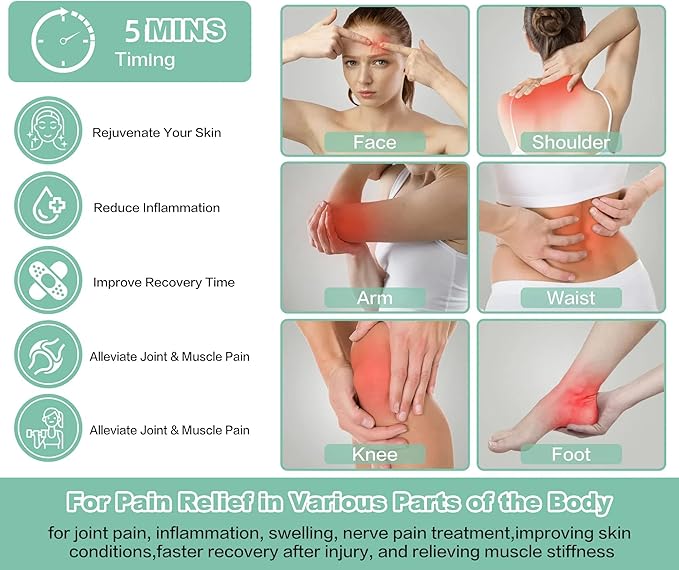 Red Light Therapy Portable Infrared Light Therapy Device for Body Knee, Hand Muscle Joint Pain Relief, Comfort, Face Beauty Instrument