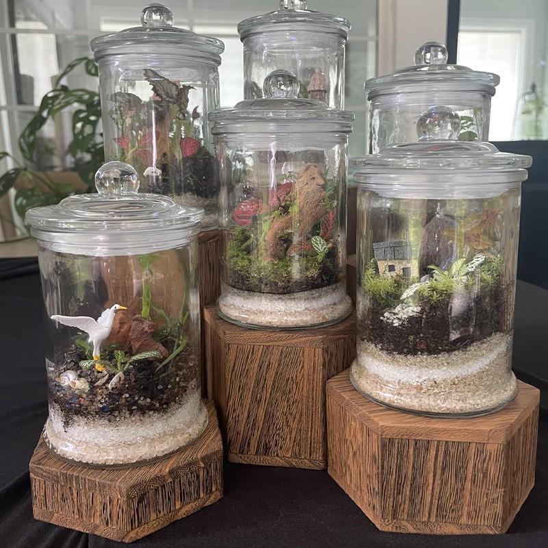 Hexagonal Display Base Set, Tool-Free Load Design, Multi-Scene Display Rack System, 6-Piece Stand Kit, Ideal for Various Displays