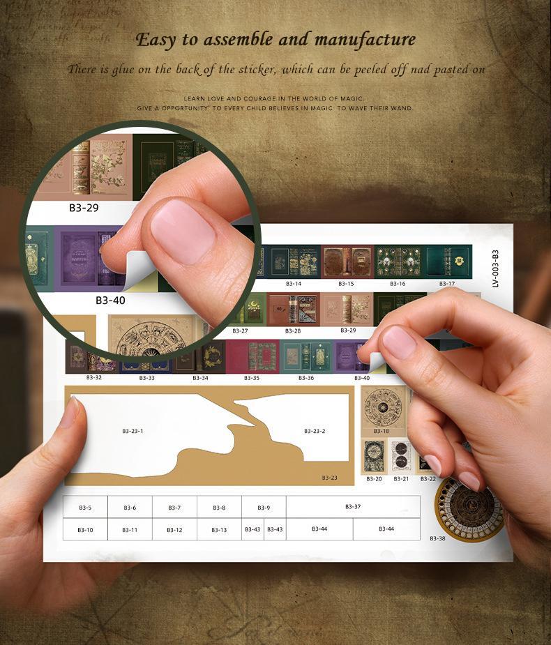 CUTEBEE DIY Decoration with LED Lights Creative Christmas Holiday Gifts for Adults Wooden House Kit Stem Building Block Magnetic Tiles