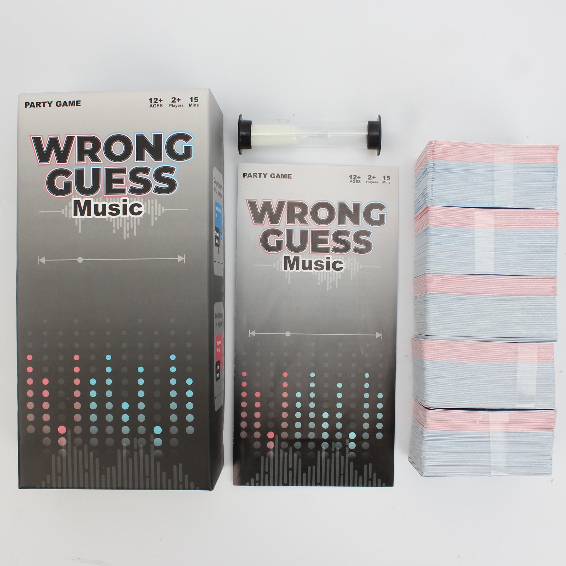 Guess Song Card Game Set, Timed Quiz Interactive Music Board Game, Best Party and Family Gift, Fun Musical Trivia Game