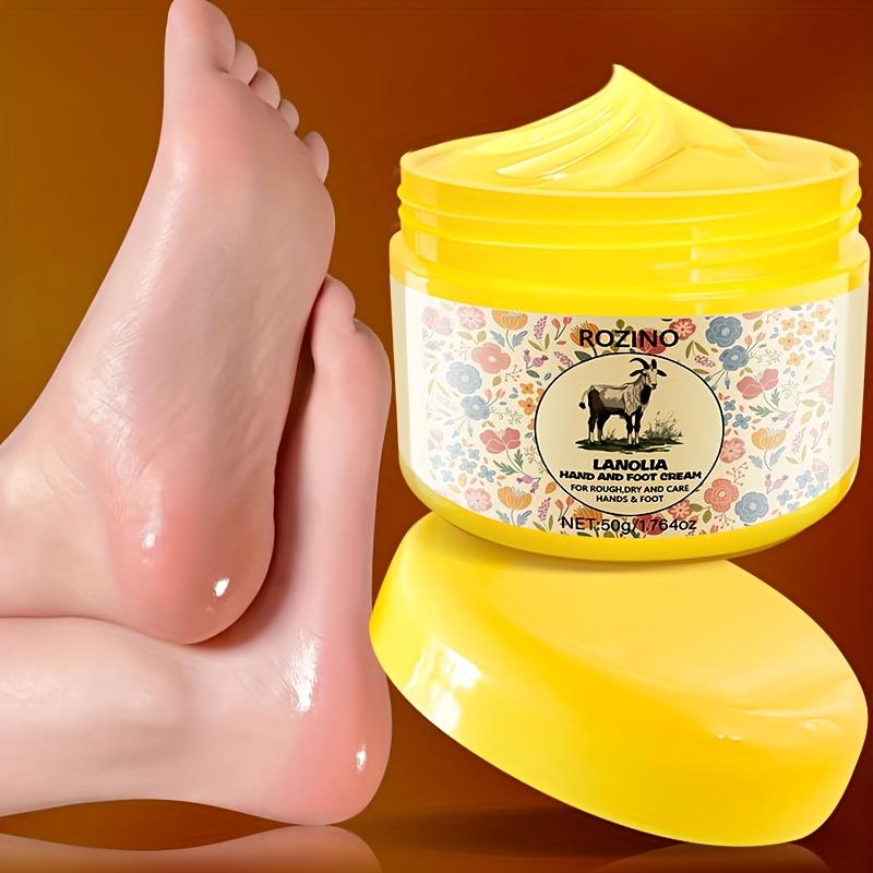 ROZINO Lanolin Hand & Foot Cream - Spa-Like Softness for Soothing Nails - Contains Lanolin for Skin Care - Perfect for Hands and Feet - Transform Your Skincare Routine Lotion