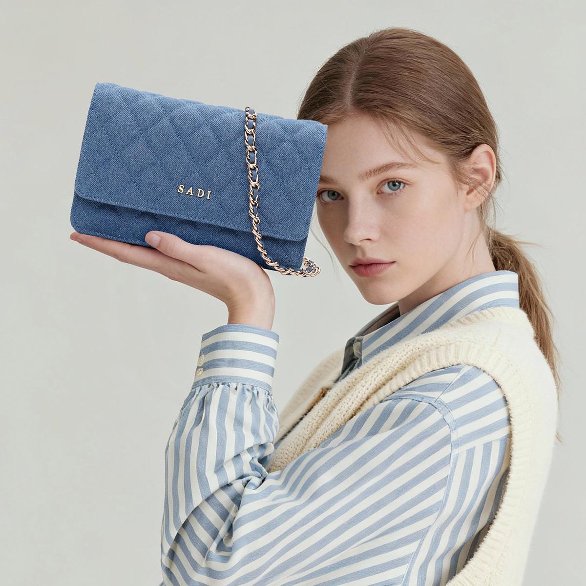 Women's Classic Versatile Plaid Casual New Shoulder Crossbody Bag Sdx21238, Stylish Single Strap Handbag for Daily Use