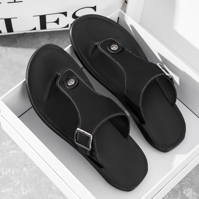 GGOR Allshoe New Summer Men'S Flip-Flops, Fashionable Soft-Soled Beach Shoes, Breathable Open-Toe Sandals, Men'S Shoes in Stock