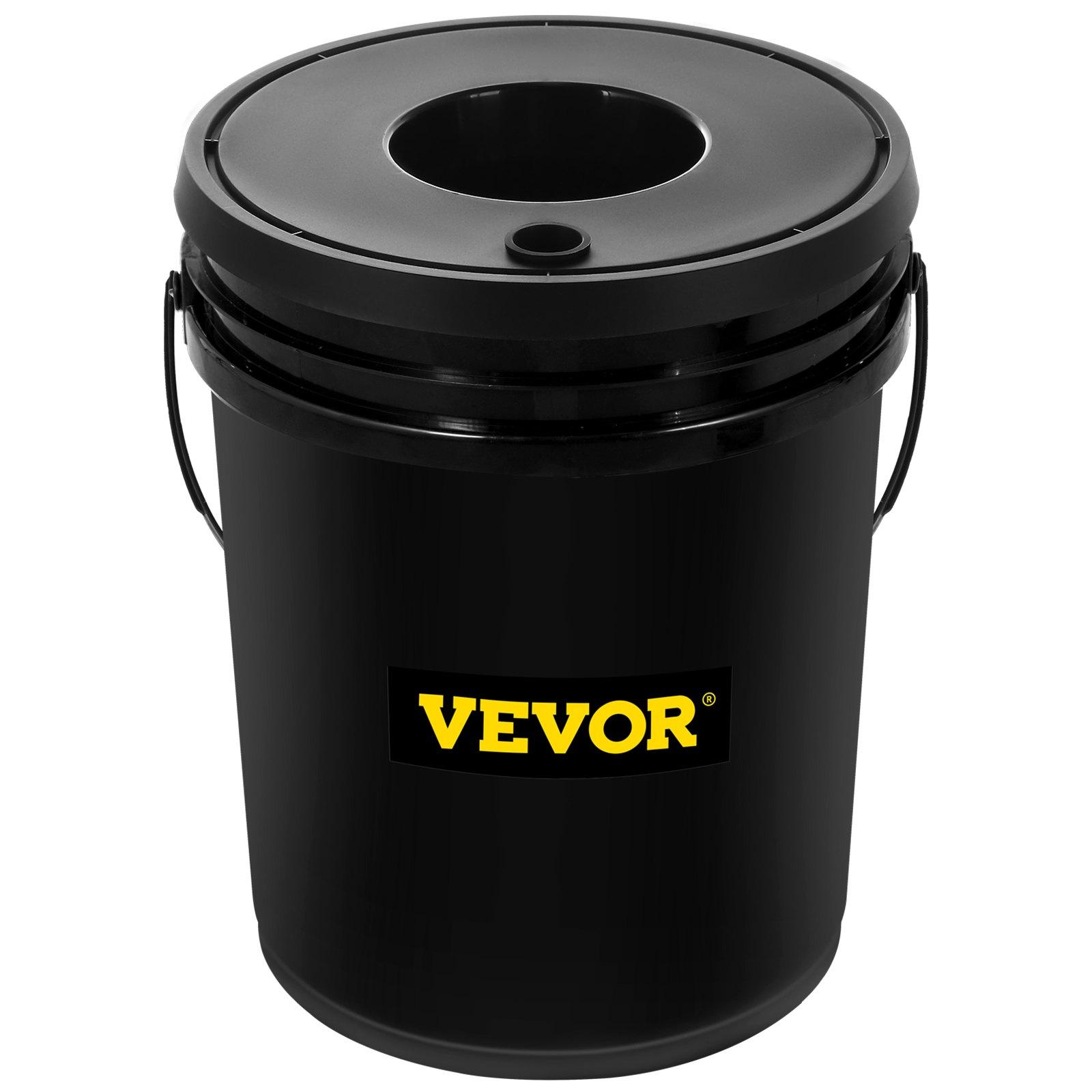 DWC Hydroponic System, 5 Gallon 5 Buckets, Deep Water Culture Growing Bucket, Hydroponics Grow Kit with Pump, Air Stone and Connected Reservoir, for Indoor/Outdoor Leafy Vegetables