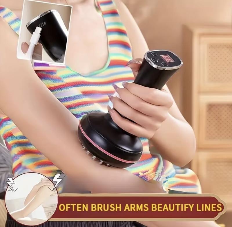 [Renhui] lymphatic  brushElectric Meridian Massager - Full Body Abdomen, Leg, Back and Shoulder Massage, USB Charging TPE Muscle Soothing, Portable Blood Circulation Assistance, Holiday Gifts for Parents, Home Fitness Tools