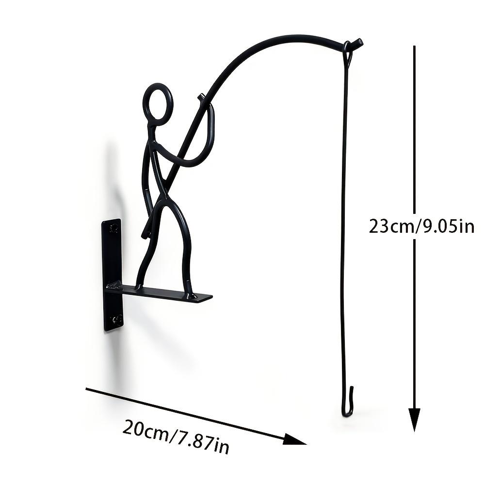 Outdoor Wall Flower Pot Hook, Balcony Plant Hanging Rack, Fishing Hanger, Wall Mount Hook for Outdoor Use, Durable and Stylish Design