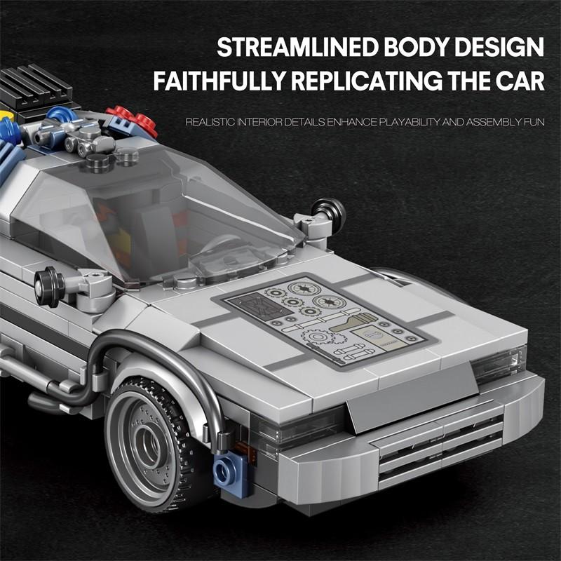1:24  Sci-Fi Classic Movie Racing Car MOC Building Blocks Sets Time Machine Sport Cars Toys Back Future Model Bricks Vehicle Festival Gifts Collectible Toys Room Ornament
