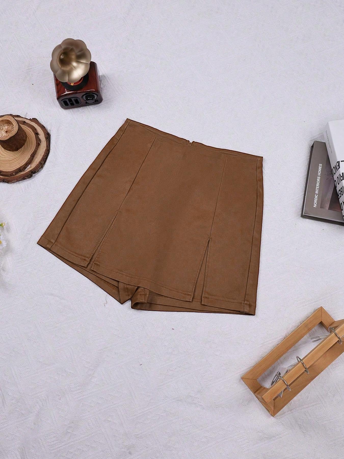 Women's Casual Cute Sexy Pleated A-Line Shorts Pants Bottoms, Perfect for Daily Wear, Slim-Fitting Design, Plain Pattern, No Ca Prop 65 Warning