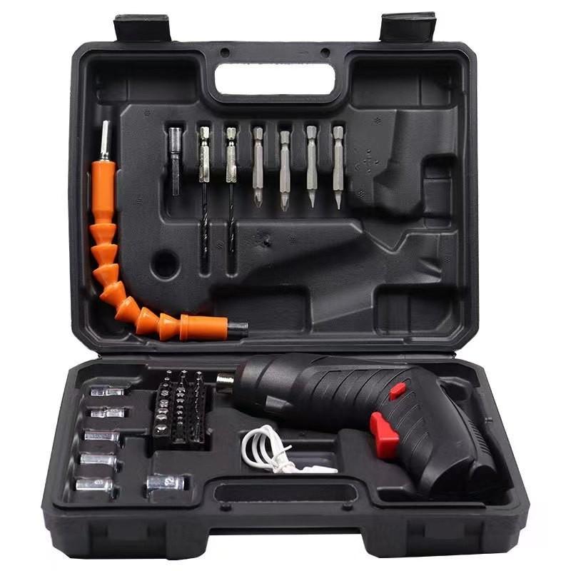 Smart Electric Screwdriver Tool Set ABS Resin Multi-Head Compatible Powerful Performance Precision Efficiency Equipped with USB-Rechargeable Lithium Battery Suitable for Various Screw Fastening and Removal Tasks Operating Voltage ≤36V