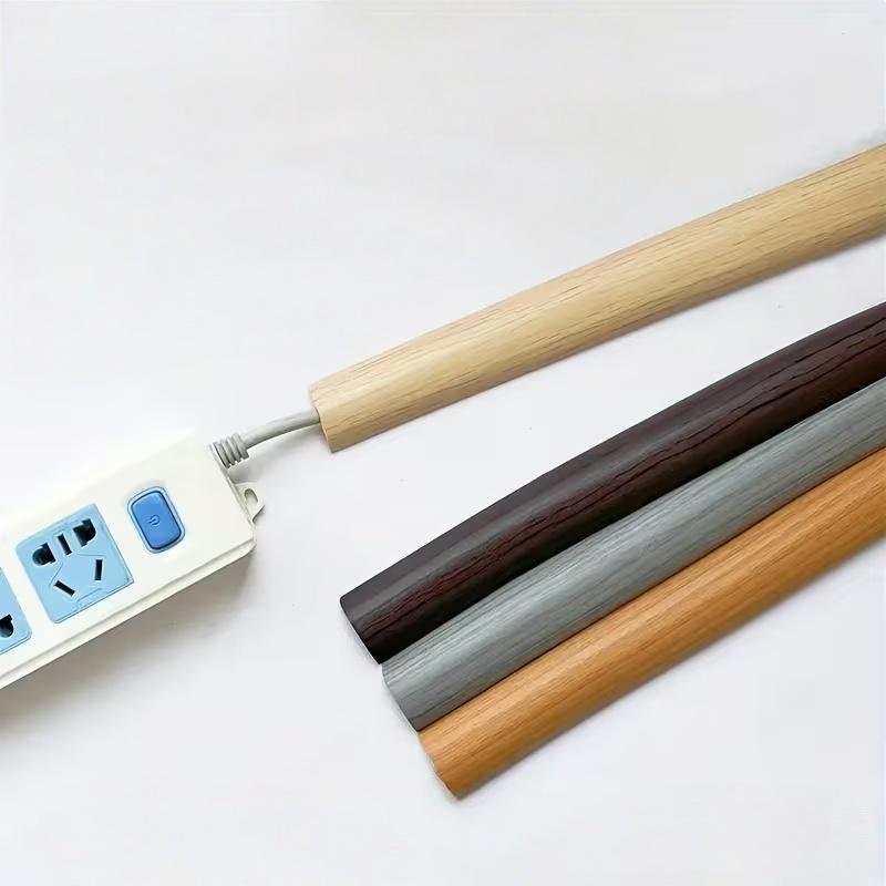 1meters Self-Adhesive Cable Protector - a Wire Management System for Walls And Floors, Easy to Install, Available in Multiple Colors, a Solution for Concealing Wires, Minimalist Aesthetic Wire Sleeves, Flexible Wire Covers