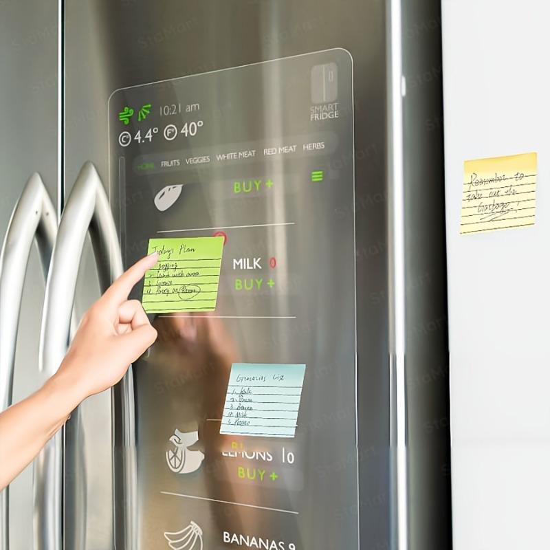 1pc Post-it Notes with Horizontal Sticky Notes, Colorful Portable Memo Pads for Office, Home, School, Office Supplies, Easy To Apply Notepad with Adhesive Backing