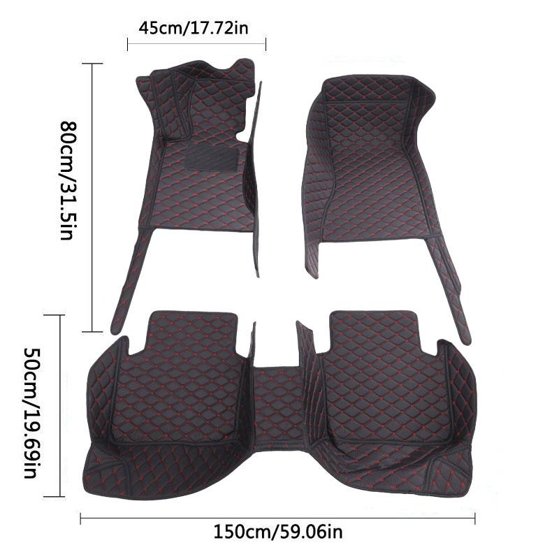 LHD PU Leather Car Floor Mats For Camaro 2010~2015 Carpets Rug Foot Pads interior Accessories detachable specialized leather mats, waterproof and thickened easy-to-clean mats, dirt-proof protection for car interior items, not for sale in the UK