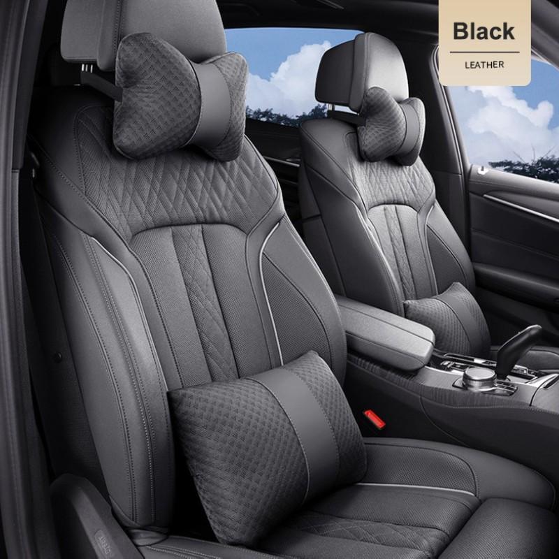 1pc Car Ice Silk Headrest, Breathable Neck Pillow, Lumbar Support Pad, Interior Accessories, Car Seat Headrest, Auto Accessories, Automotive