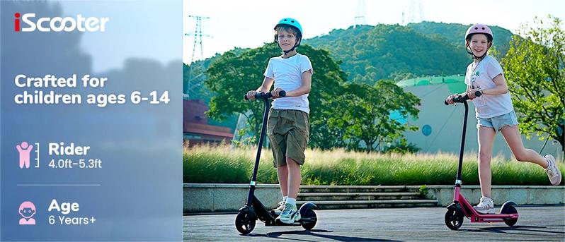【Holiday Haul】LK3 Kids Electric Scooter (Ages 6 - 12): Magnetic Charging, 150W Motor, 3 - Speed Adjustable, LED Display, E - Brake & Foot Brake, Safe & Comfy Ride, 18V2.6Ah