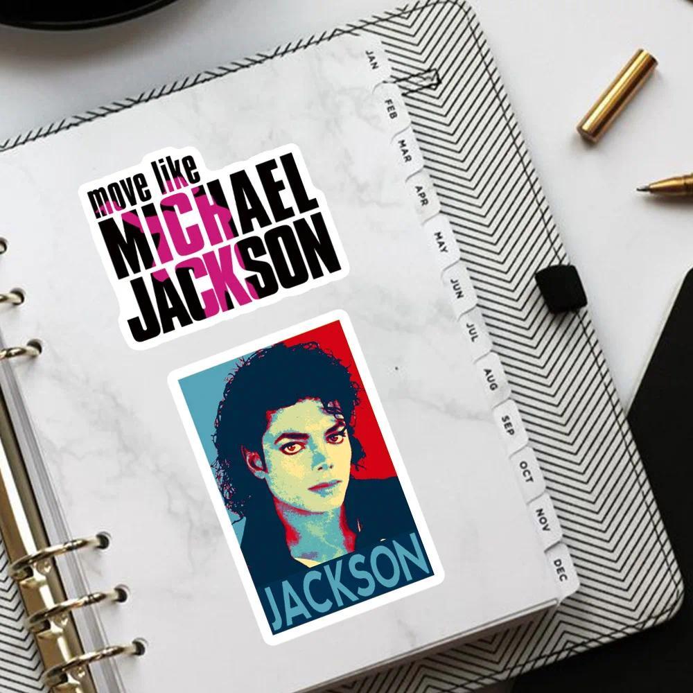 50Pcs Michael Jackson Graffiti Stickers Water Bottle Laptop Phone Bicycle Luggage Case Skateboard Children Adult Sticker