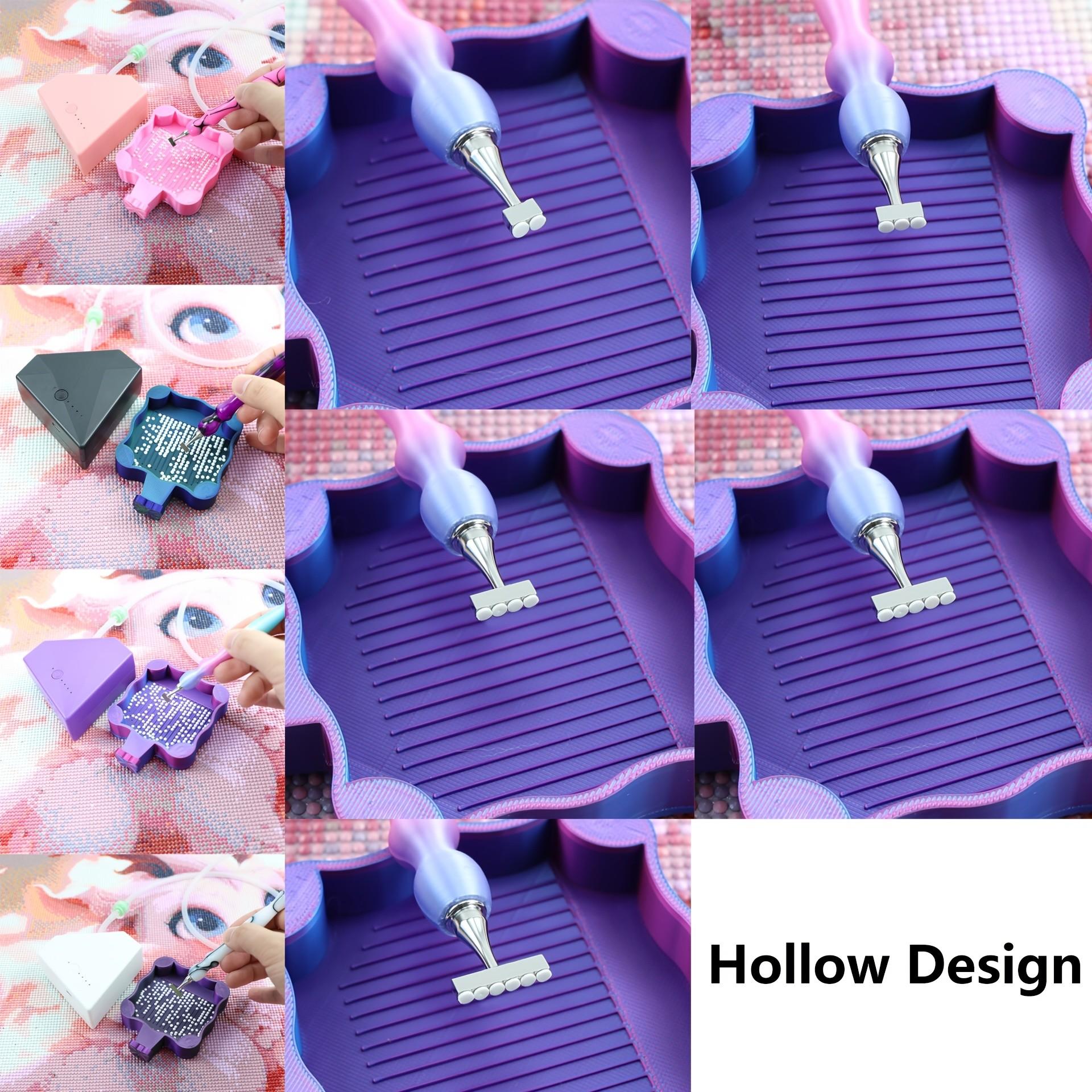Stainless Steel Screw Multi-Functional Durable Material Vacuum Diamond Painting Replacement Head Set, Compatible with Most Vacuum Diamond Pens, Diamond Art Tools