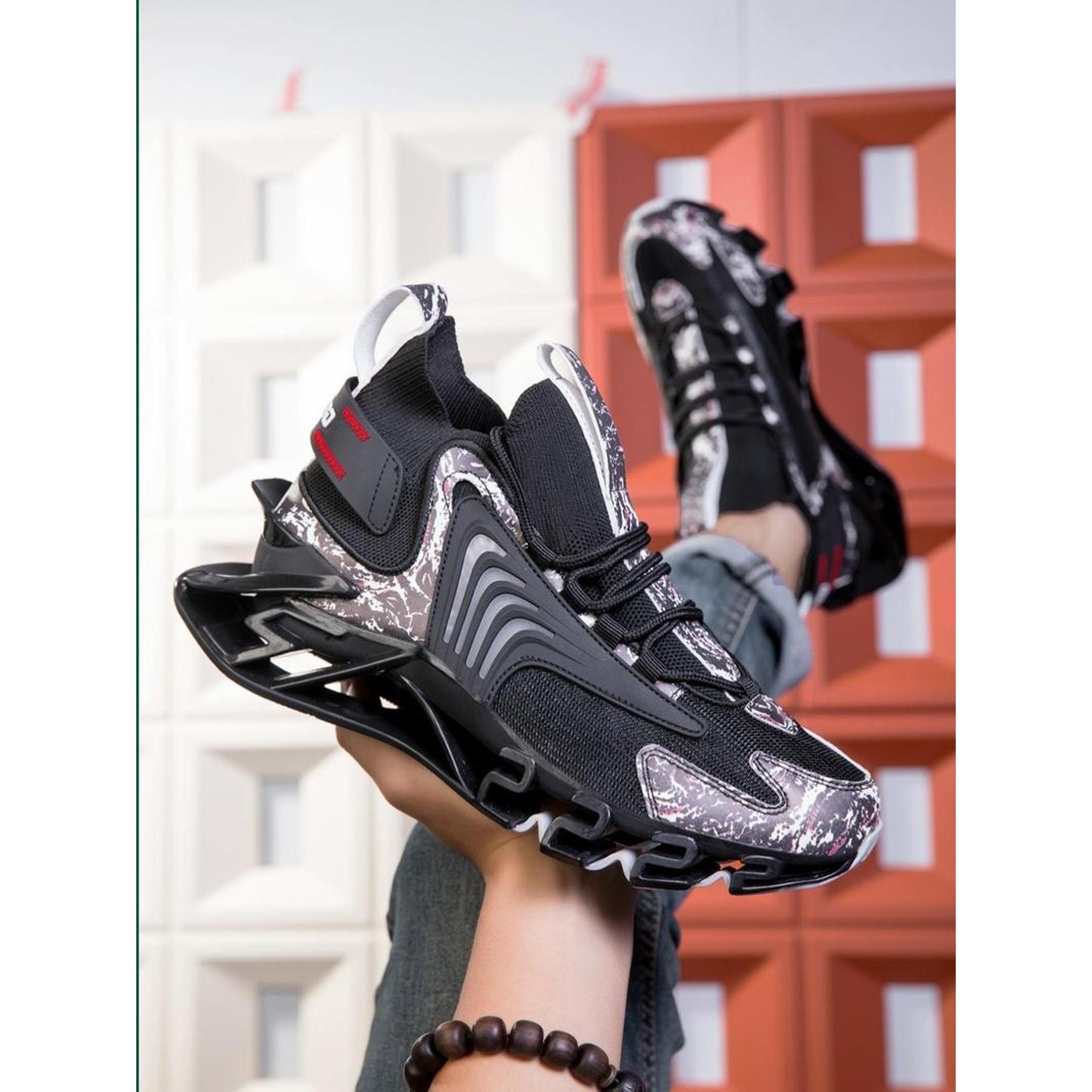 Men's Fashionable Lace Up Front Mesh Trainer Shoes,  Workout Sneakers, Casual Sports Shoes, Breathable Comfortable Sports Running Shoes, Male All-match Round Toe Designer Athletic Shoes for Daily Wear