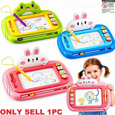 Kids Magnetic Drawing Board Toy, Toddler Doodle Board, Colorful Cartoon Cute Magnetic Duck Board, Educational Early Education Toy, Holiday Gift