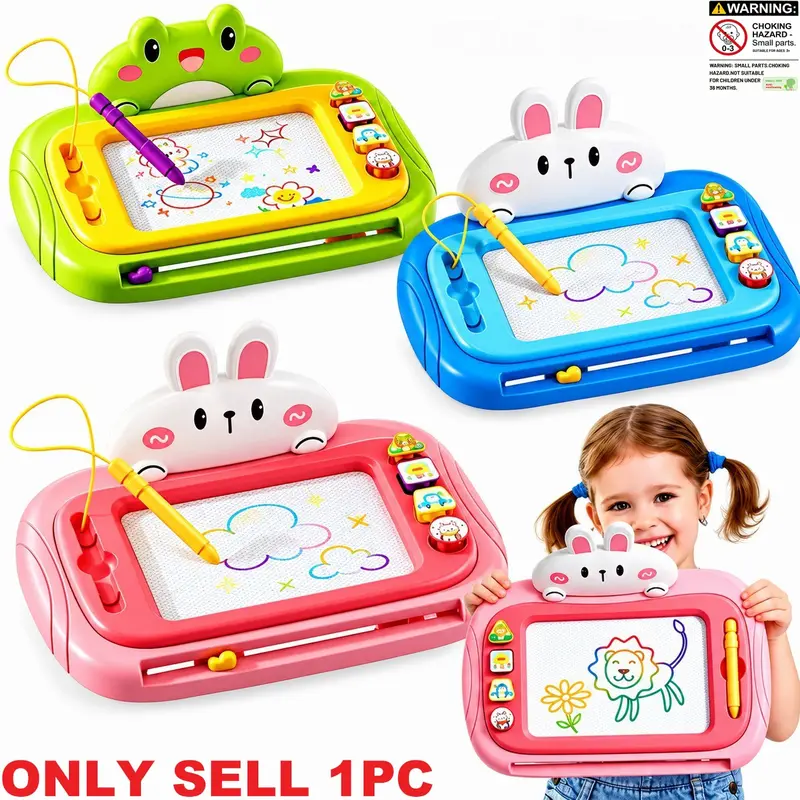 Kids Magnetic Drawing Board Toy, Toddler Doodle Board, Colorful Cartoon Cute Magnetic Duck Board, Educational Early Education Toy, Holiday Gift