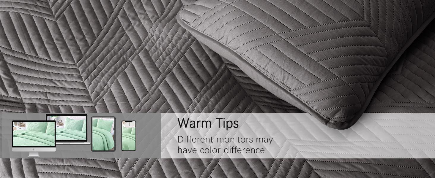 Exclusivo Mezcla Quilt Bedding Set, Lightweight Bedspreads Soft Modern Geometric Coverlet Set for All Seasons