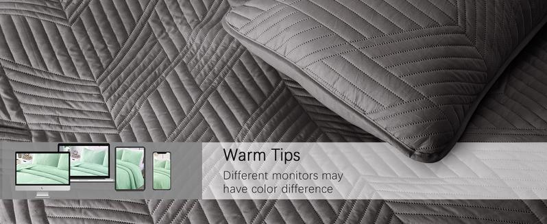 Exclusivo Mezcla Quilt Bedding Set, Lightweight Bedspreads Soft Modern Geometric Coverlet Set for All Seasons