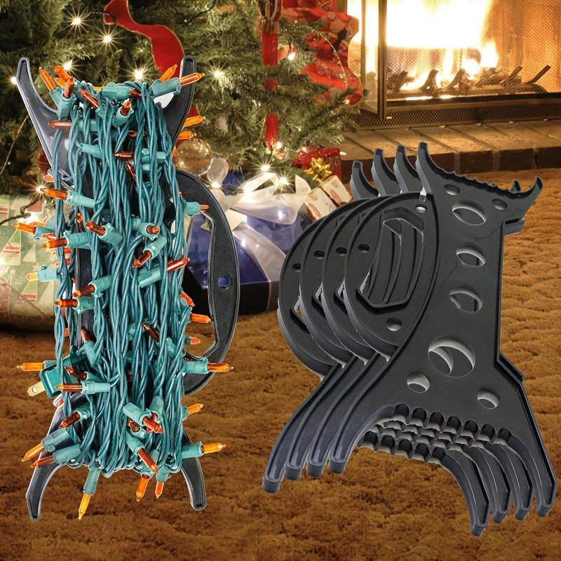 Light Cord Storage Winder Device, Plastic Rope Organizer, Multi-Functional Cord Holder for Christmas Halloween Extension Cords Bead Storage