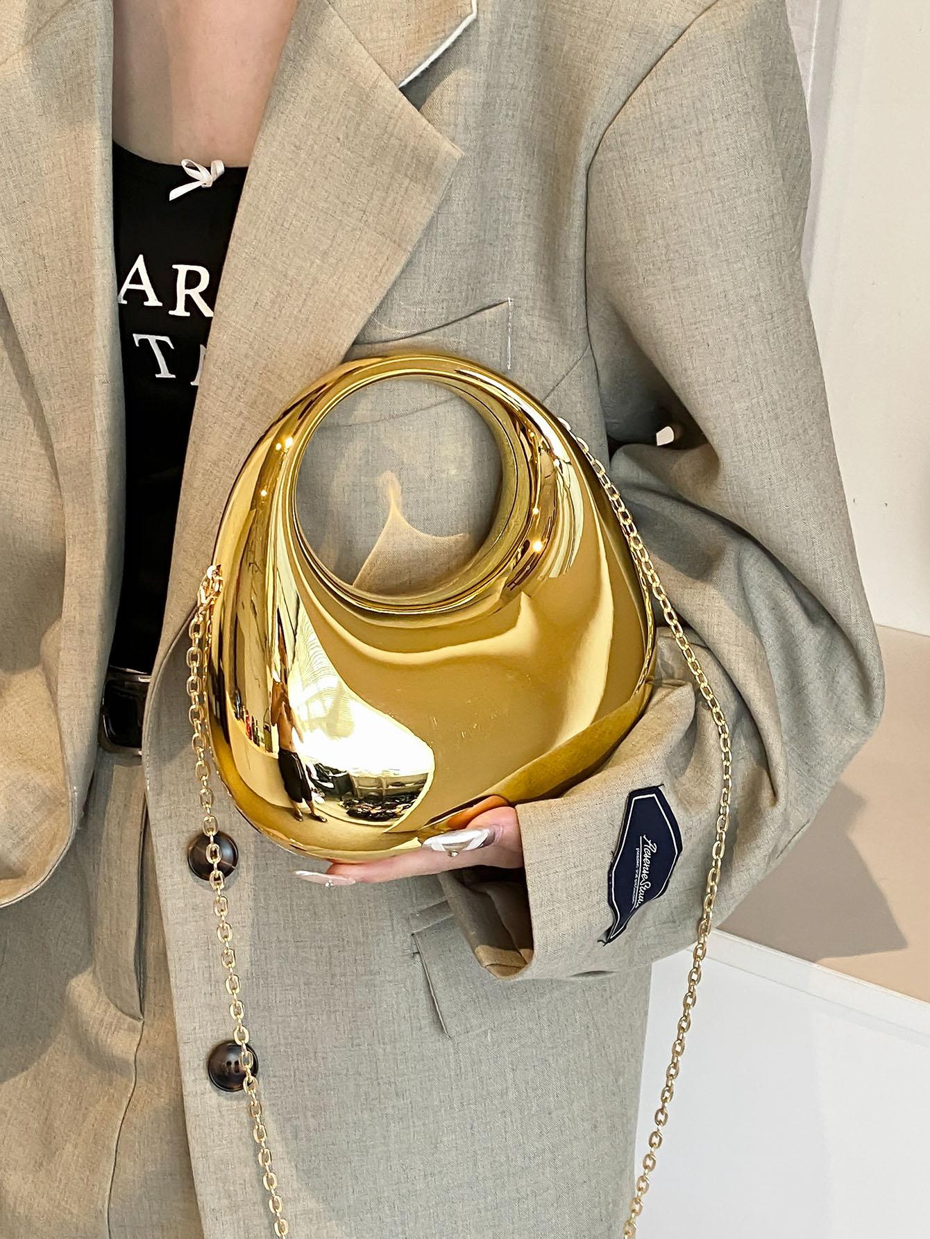 Women's Acrylic Box Bag, Fashionable Lipstick Coin Accessory Organizer Crossbody Bag, Elegant Party Chain Tb Purse