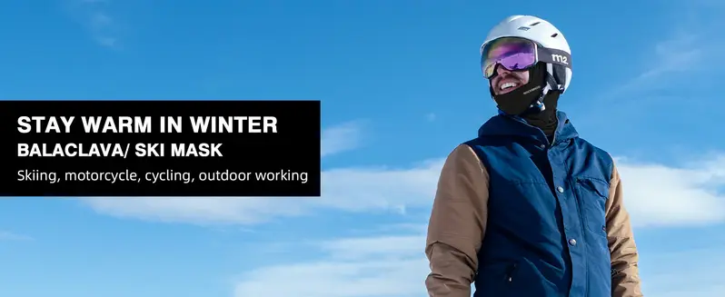 ROCKBROS Winter Balaclava Face Mask Warm Windproof