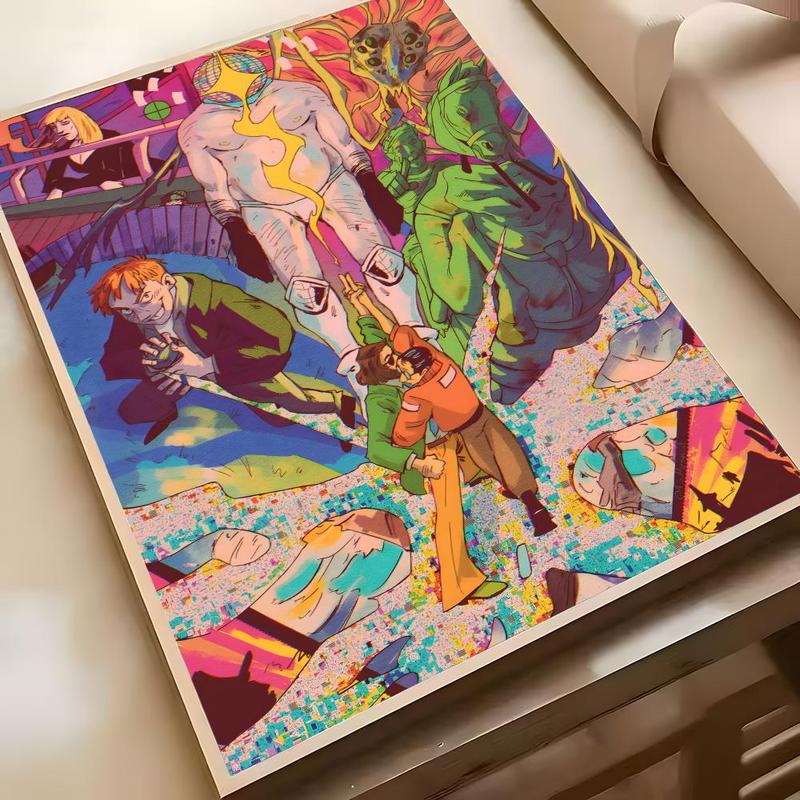 Ad Astra D-Disco Elysium Poster HD Waterproof Self-Adhesive Art Vibrant Wall Print for Living Room Bedroom Bar Parlor Home Decor Gift Fade-Resistant Easy-Apply Durable Dly Artwork