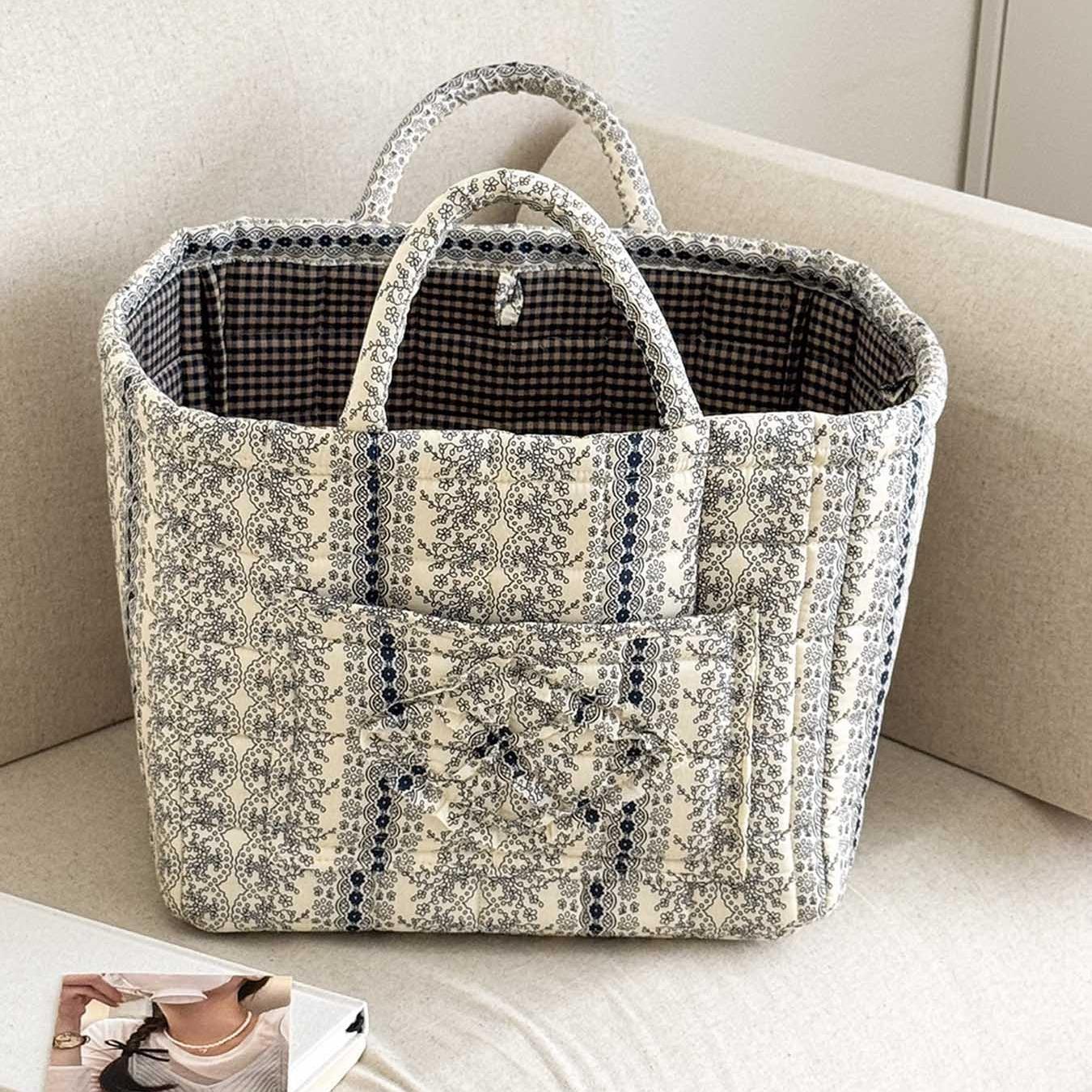 Versatile Car Storage Basket – Durable & Space-Saving Organizer for Car, Home, and On-the-Go | Perfect Valentine's Day Gifts & Basket | Use as Picnic Bag, Mom Bag, Toybox, or for Clothes & Books | Collapsible Handle Reusable Grocery Shopping Bags