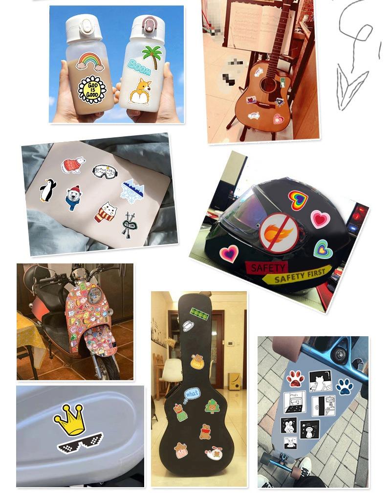 50Pcs Anime Aesthetic Sticker Pack Cute Diverse Characters  Waterproof Vinyl Decals for Laptop Water Bottle Phone Case  Skateboard | Y2K Kawaii Art Stickers Teen Girl Gift